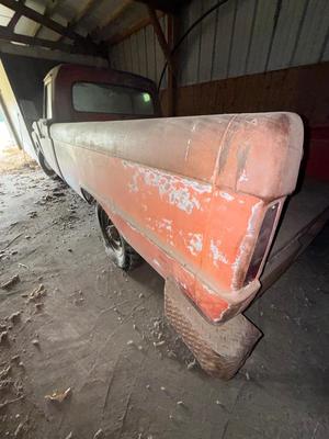 Sale Photo Thumbnail #1327: 1965 1/2 ton Ford pick up with title, we were not able to get it running but it sounded like it wanted to.