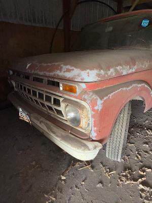 Sale Photo Thumbnail #1315: 1965 1/2 ton Ford pick up with title, we were not able to get it running but it sounded like it wanted to.