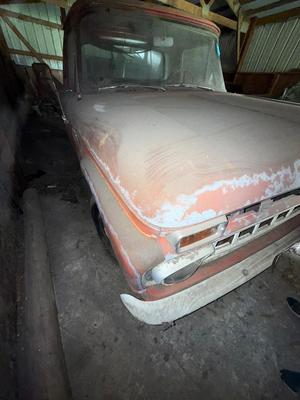 Sale Photo Thumbnail #1347: 1965 1/2 ton Ford pick up with title, we were not able to get it running but it sounded like it wanted to.