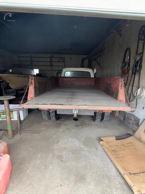 Sale Photo Thumbnail #1377: 1964 Ford dump truck, Runs with Title. Not sure if the dump works. But we were able to start it.