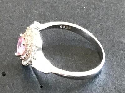 S925 Pink Fashion Ring