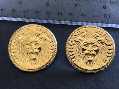 Ann Klein Lion Head Earrings