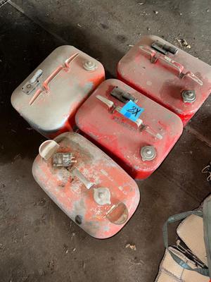 Sale Photo Thumbnail #1477: X8 Metal gas cans