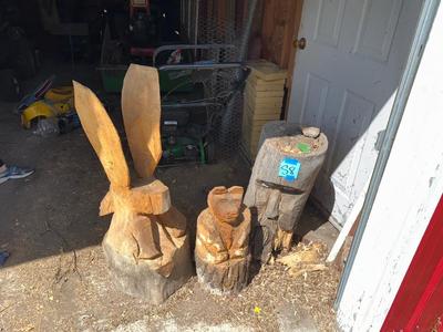 Sale Photo Thumbnail #1573: S8 Wood carvings