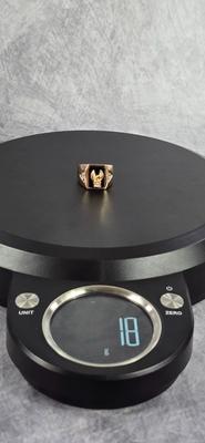 Lot 5: ( 18K GE ) w/ CZ Stones - Ring - 18g / Size 13.5