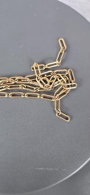 Lot 51: 21" - 10k Gold Link Necklace (Broken Link) - 11g