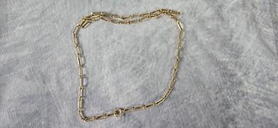 Lot 51: 21" - 10k Gold Link Necklace (Broken Link) - 11g