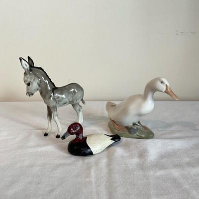 801 Royal Copenhagen Swan, Donkey , Lead Duck