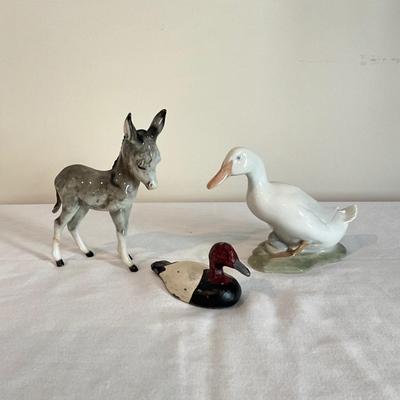 801 Royal Copenhagen Swan, Donkey , Lead Duck