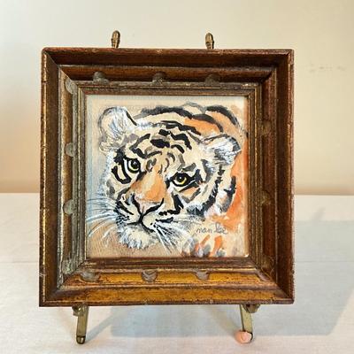 810 Original Watercolor of Tiger by Nan Lee