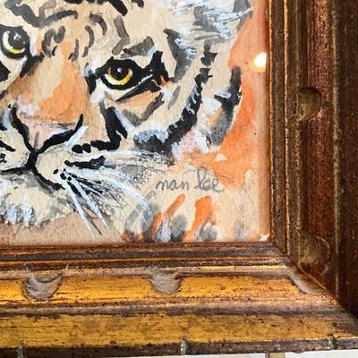 810 Original Watercolor of Tiger by Nan Lee