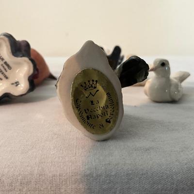 813 Lot of Small Bird Figurines Capidimonte and more