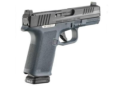 Sale Photo Thumbnail #4: MANUFACTURER: Ruger
FAMILY: RXM Series
MODEL: RXM
TYPE: Semi-Auto Pistol
ITEM GROUP: Centerfire Polymer Pistols
ACTION: Striker Fired
CALIBER/GAUGE: 9mm
FINISH: Black FNC Nitride
FINISH TYPE: Black
FRAME: Polymer Frame
STOCK/GRIPS: Stealth Gray Magpul EHG