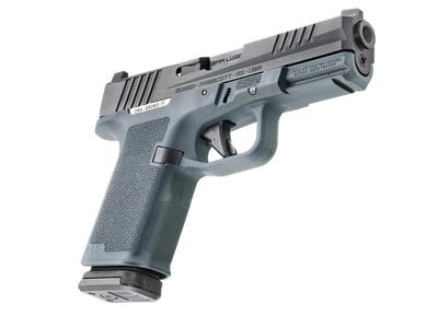 Sale Photo Thumbnail #5: MANUFACTURER: Ruger
FAMILY: RXM Series
MODEL: RXM
TYPE: Semi-Auto Pistol
ITEM GROUP: Centerfire Polymer Pistols
ACTION: Striker Fired
CALIBER/GAUGE: 9mm
FINISH: Black FNC Nitride
FINISH TYPE: Black
FRAME: Polymer Frame
STOCK/GRIPS: Stealth Gray Magpul EHG