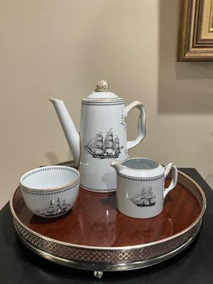 962 Spode Copeland Maritime Series Trade Winds Set