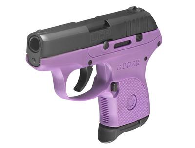 Sale Photo Thumbnail #10: MANUFACTURER: Ruger
FAMILY: LCP Series
MODEL: LCP Lady Lilac
TYPE: Semi-Auto Pistol
ITEM GROUP: Centerfire Polymer Pistols
ACTION: Double Action Only
CALIBER/GAUGE: 380 ACP
FINISH: Blue
FRAME: Polymer Frame
STOCK/GRIPS: Purple Polymer
BARREL: 2.75"
OVERAL