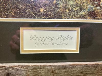 COOL BARN WOOD FRAMED ART PRINT “BRAGGING RIGHTS” by DACE BARNHOUSE
