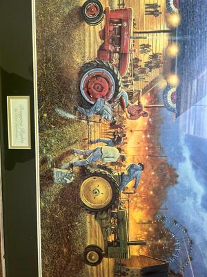 COOL BARN WOOD FRAMED ART PRINT “BRAGGING RIGHTS” by DACE BARNHOUSE