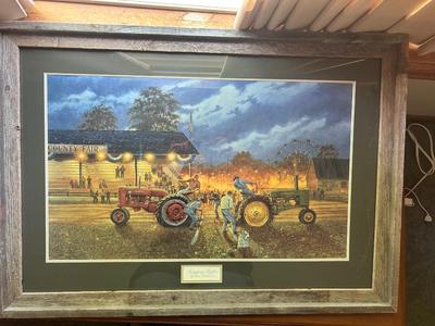 COOL BARN WOOD FRAMED ART PRINT “BRAGGING RIGHTS” by DACE BARNHOUSE