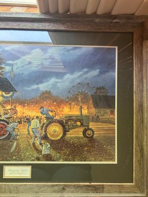 COOL BARN WOOD FRAMED ART PRINT “BRAGGING RIGHTS” by DACE BARNHOUSE
