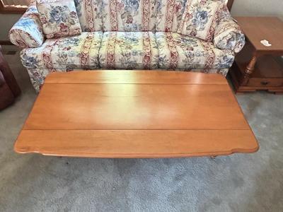MCM HEYWOOD WAKEFIELD DROP LEAF COFFEE TABLE IN EXCELLENT CONDITION
