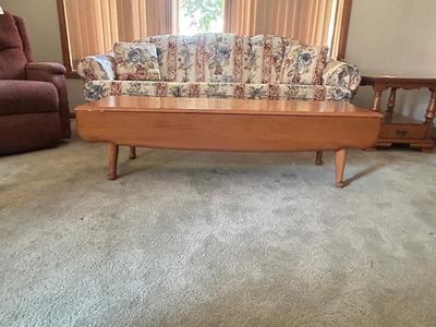 MCM HEYWOOD WAKEFIELD DROP LEAF COFFEE TABLE IN EXCELLENT CONDITION