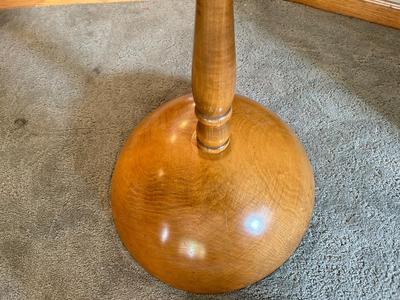 ORIGINAL OIL PAINTING BY by ANDRN on EASLE & SHERYN’S MAYPLE WOOD NUT BOWL