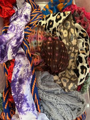 Clothing - Scarf lot 15-20 pieces mixed materials Lot A
