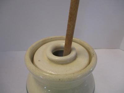 Hand Turned Marshal Texas Butter Churn Crock