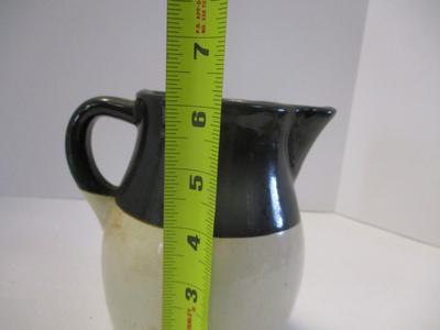 Vintage Pottery Pitcher Two Tone