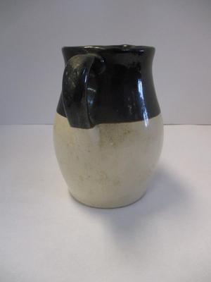 Vintage Pottery Pitcher Two Tone