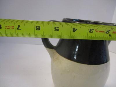Vintage Pottery Pitcher Two Tone