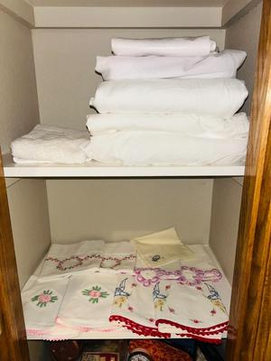 FULL SIZED SHEETS AND STANDARD EMBROIDERED PILLOW CASES