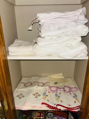 FULL SIZED SHEETS AND STANDARD EMBROIDERED PILLOW CASES