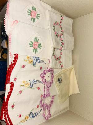 FULL SIZED SHEETS AND STANDARD EMBROIDERED PILLOW CASES