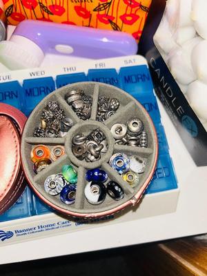 SEWING & CRAFT SUPPLIES, PERSONAL CARE ITEMS AND VTG BABY BEN ALARM CLOCK