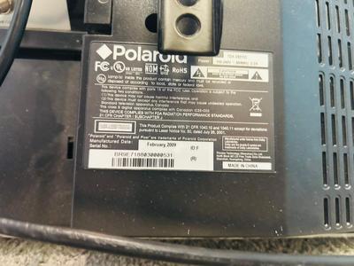 32” POLAROID PLASMA TELEVISION WITH BUILT IN DVD PLAYER AND SONY CR/DVD PLAYER