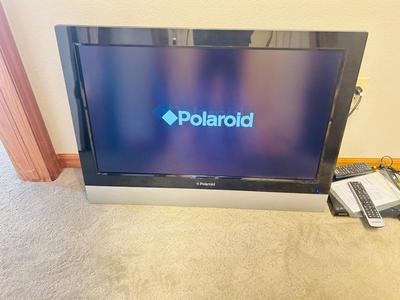 32” POLAROID PLASMA TELEVISION WITH BUILT IN DVD PLAYER AND SONY CR/DVD PLAYER