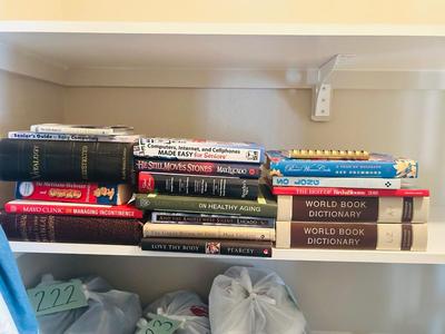 A VARIETY OF DIFFERENT BOOKS