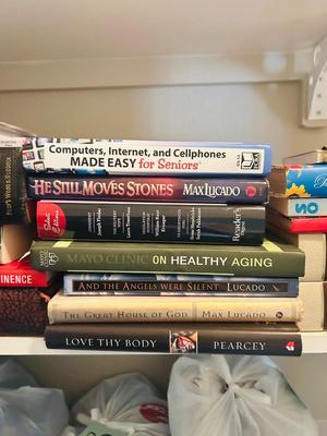 A VARIETY OF DIFFERENT BOOKS