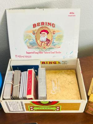 VTG PEANUTS TRASH CAN, SAMSUNG 3D ACTIVE GLASSES, PLAYING CARDS AND PUZZLES