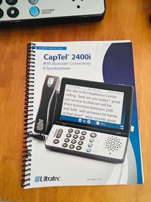 CAPTEL 2400i WITH BLUETOOTH AND SPEAKER PHONE AND PANASONIC CORDLESS TELEPHONES