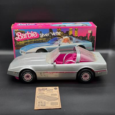 Barbie 1983 Silver 'Vette Includes Original Box and Instructions