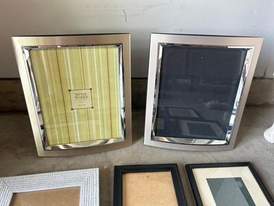 SILVER AND BLACK PICTURE FRAMES