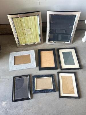 SILVER AND BLACK PICTURE FRAMES