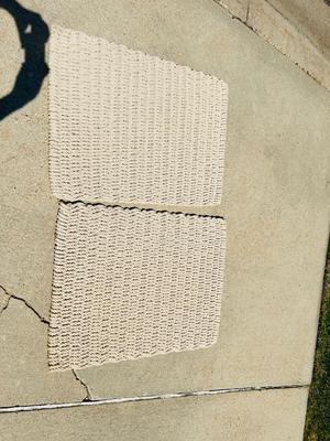 HEAVY NYLON WOVEN OUTDOOR RUGS 26”x35”
