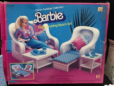 Unassembled Barbie Living Room Set - Dream Furniture Collection 1983