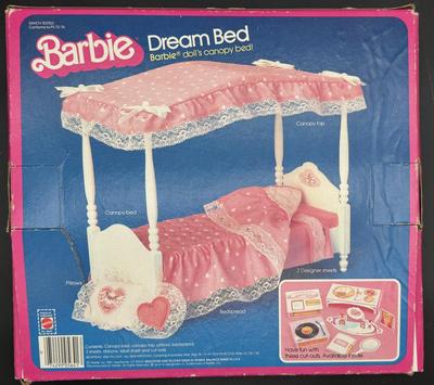 Barbie Dream Canopy Bed 1982 Original Box and Instructions
