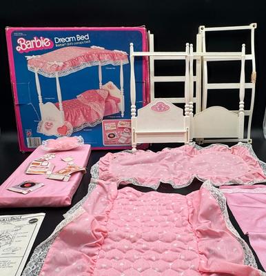 Barbie Dream Canopy Bed 1982 Original Box and Instructions