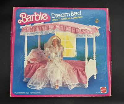 Barbie Dream Canopy Bed 1982 Original Box and Instructions